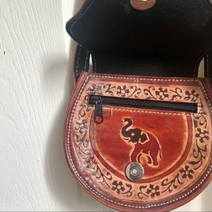 Mini leather crossbody bag